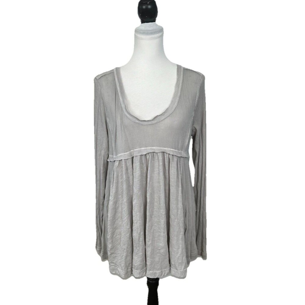 True Craft Southern Design Knit Top Size XL New NWT 36.00 Ribbed Pleated Ruffle